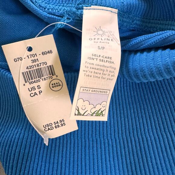 NWT Offline by Aerie Seamless Legging in "Ocean Aqua" Blue Size Small - Picture 12 of 14